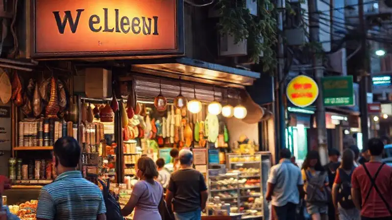 Una tienda local vibrante atrae clientes