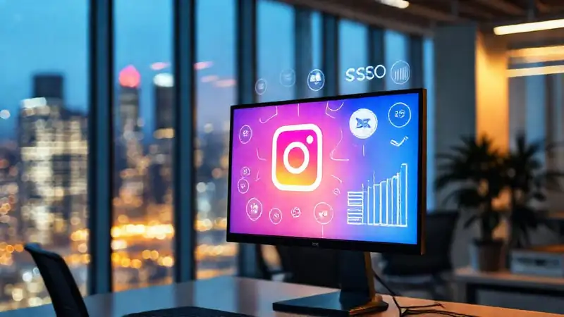 Marketing digital moderno y brillante