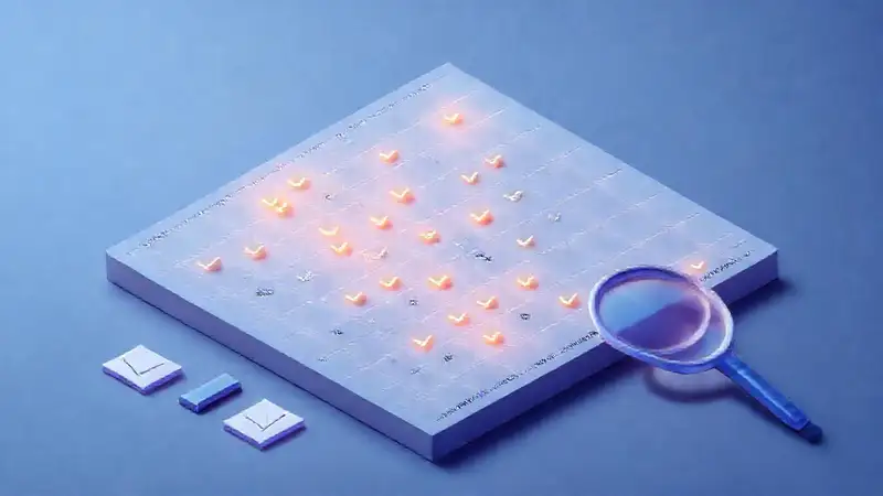 Una hoja de cálculo isométrica organizada