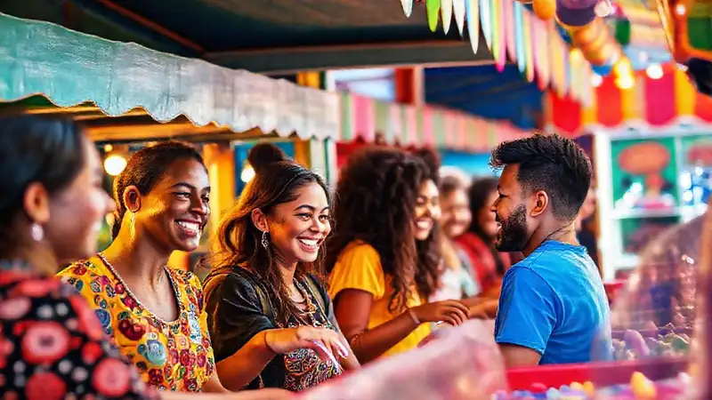 Un festival colorido y alegre