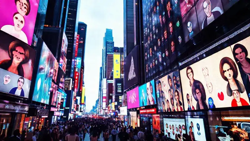 Ciudad digital vibrante y en constante flujo