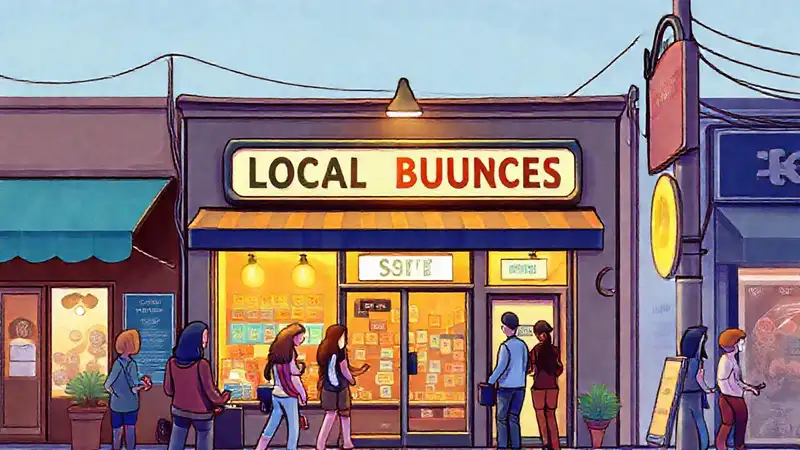 Un negocio local atractivo y acogedor