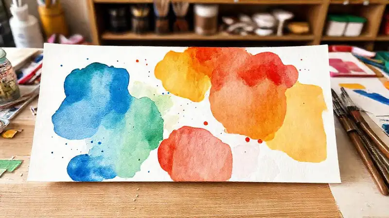 Pinceles vibrantes crean diseño moderno y alegre