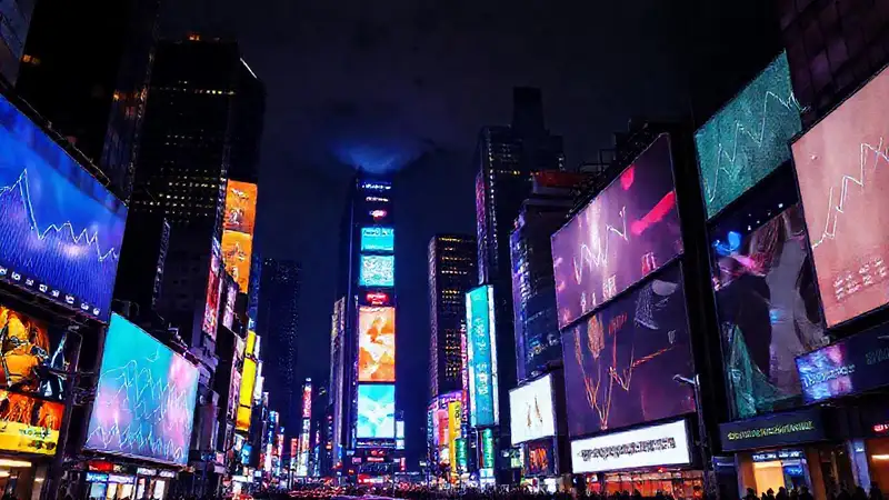 Luces urbanas optimizan un paisaje nocturno