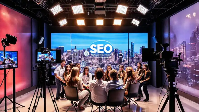 Estudio de streaming profesional, moderno y dinámico