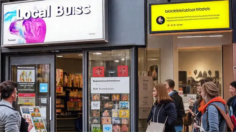 Negocio local moderno y atractivo online