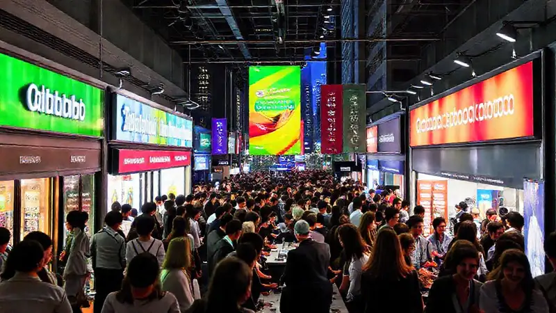 Un ambiente comercial vibrante y acogedor